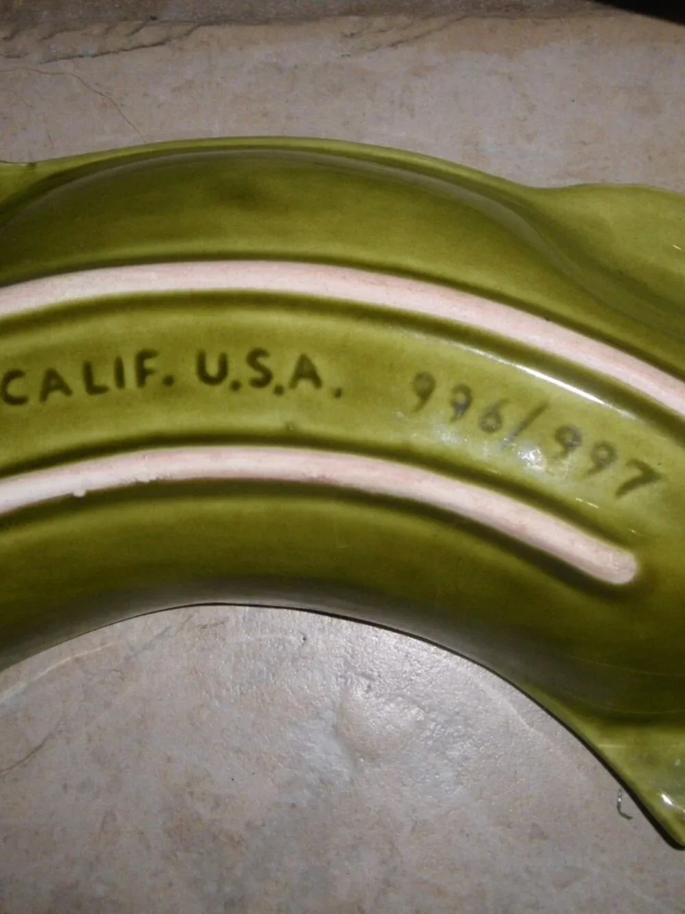 California Pottery Limited Edition Hors d'oeuvre 5 pc Set w/ Wooden Lazy Susan